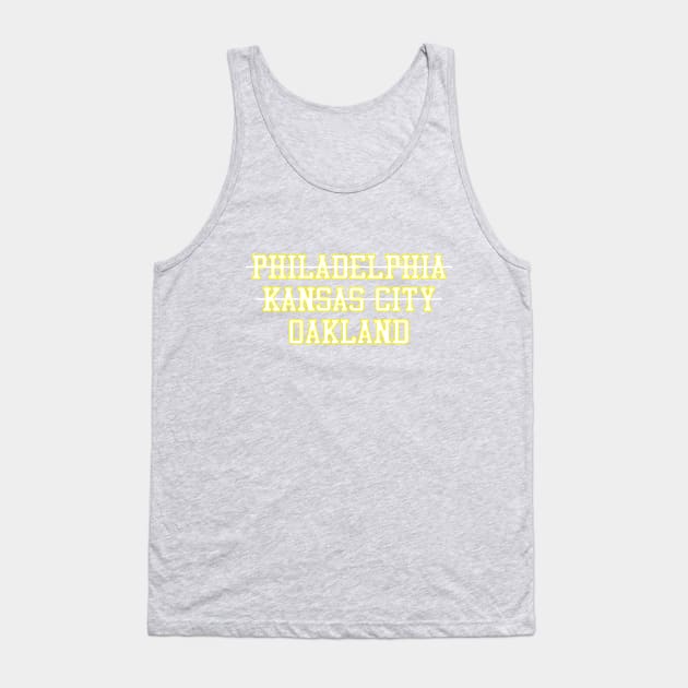 Philadelphia Kansas City Oakland Baseball Tank Top by GloopTrekker